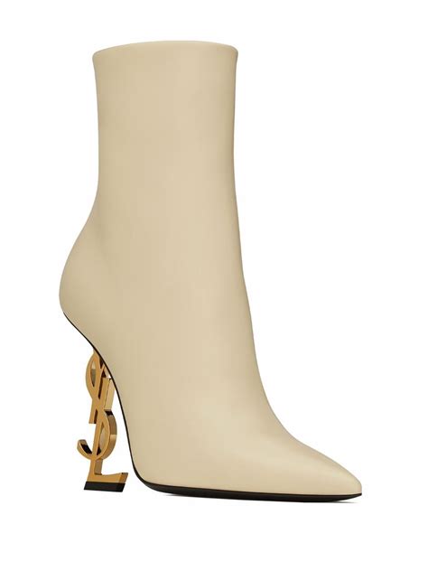 ysl white ankle boots|saint laurent ankle boots.